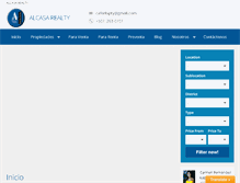 Tablet Screenshot of alcasarealty.com